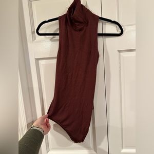 ALIX NYC Barton Bodysuit in Clove NWOT